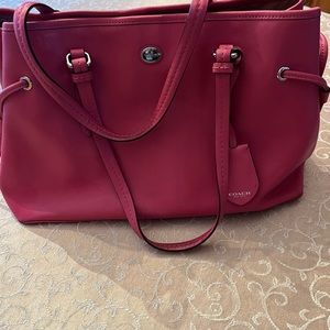 Coach Purse- Pink - Large Shoulder Bag